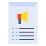 E-Mail-Marketing flach Icon