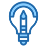 Idee zwei farben Icon