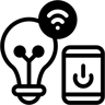 smart lighting duotone icon