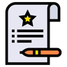 checklist lineal color icon