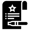 Lista de verificación relleno icono