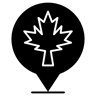 加拿大 填充 图标