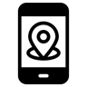 Standort-App duotone Icon