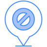 protest location two color icon