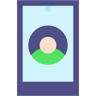 login flat icona