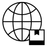 global shipping duotone icon