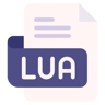 lua file flat icon