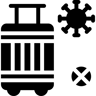 行李 填充 图标