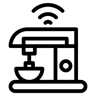 wireless mixer line icon