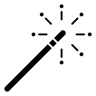 Zauberstab gefüllt Icon
