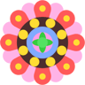 mandala flat simge