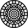 Mandala line icon