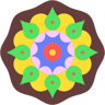 mandala flat simge