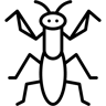 螳螂 line 图标