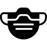 face mask filled icon