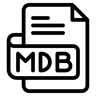 mdb文件 线条 图标