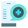 medical app flat icon