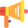مكبر الصوت flat أيقونة
