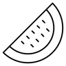 西瓜 线条 图标