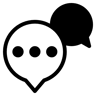 رسالة ثنائي اللون أيقونة