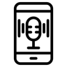 移动应用程序 线条 图标