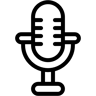 麦克风 线条 图标