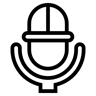 Mikrofon linie Icon