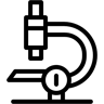مجهر خط أيقونة