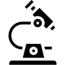 Mikroskop gefüllt Icon