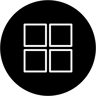 Microsoft gefüllt Icon