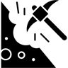 minería relleno icono