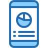 mobile app two color icon