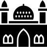 清真寺 填充 图标