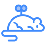 mouse dua warna ikon