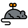 mouse warna linear ikon