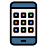 mobile app lineal color icon