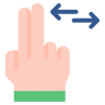 gesto della mano flat icona