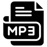 mp3 文件 填充 图标