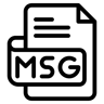 msg file line icon