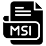 msi file filled icon