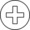 artı işareti çizgi simge
