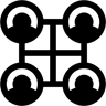 社交网络 双色调 图标