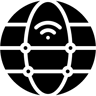 全球网络 填充 图标