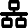 Netzwerk gefüllt Icon