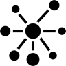 Netzwerk gefüllt Icon