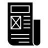 newspaper filled icon