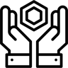 nft línea icono