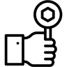 nft línea icono