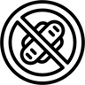 no eating line icon