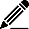 Bleistift gefüllt Icon